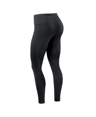 Women's Black Detroit Lions Primetime Epic Fast Performance Leggings