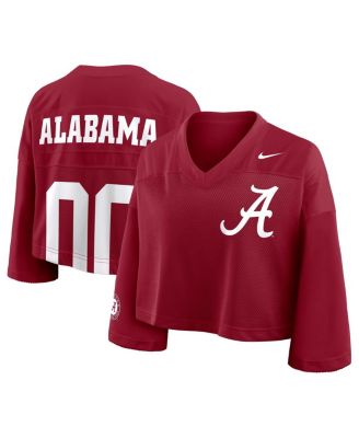 Nike - Women's Crimson Alabama Crimson Tide Cropped Mesh Fashion Jersey