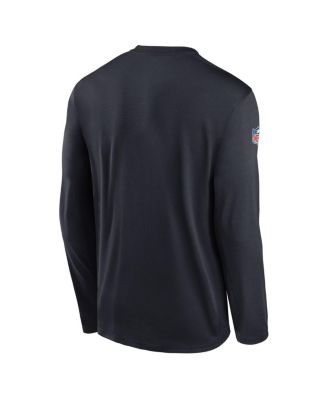 Men's Navy Houston Texans Legend Small Logo Performance Long Sleeve T-Shirt