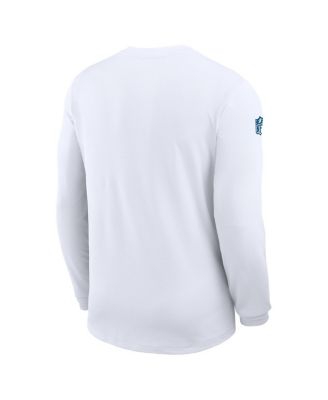 Men's White Indianapolis Colts Sideline Coach UV Performance Long Sleeve T-Shirt