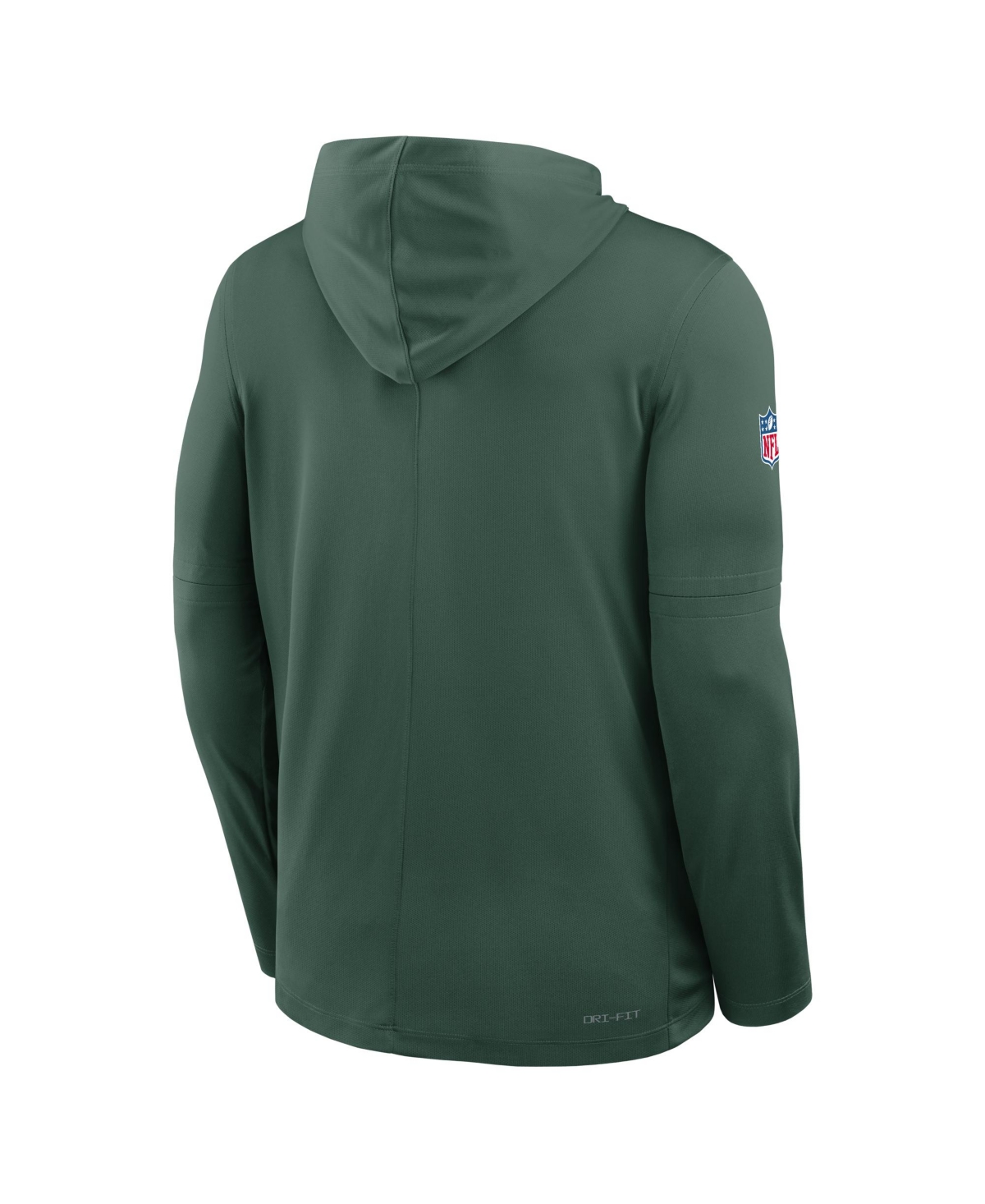 Nike Green Green Bay Packers Sideline Pure Fury Performance Long Sleeve Hoodie T-shirt In Green