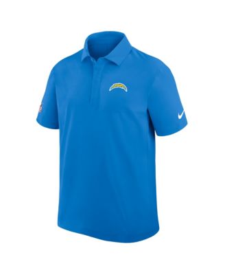 Men's Powder Blue Los Angeles Chargers Sideline City Pride Woven Performance Polo Shirt