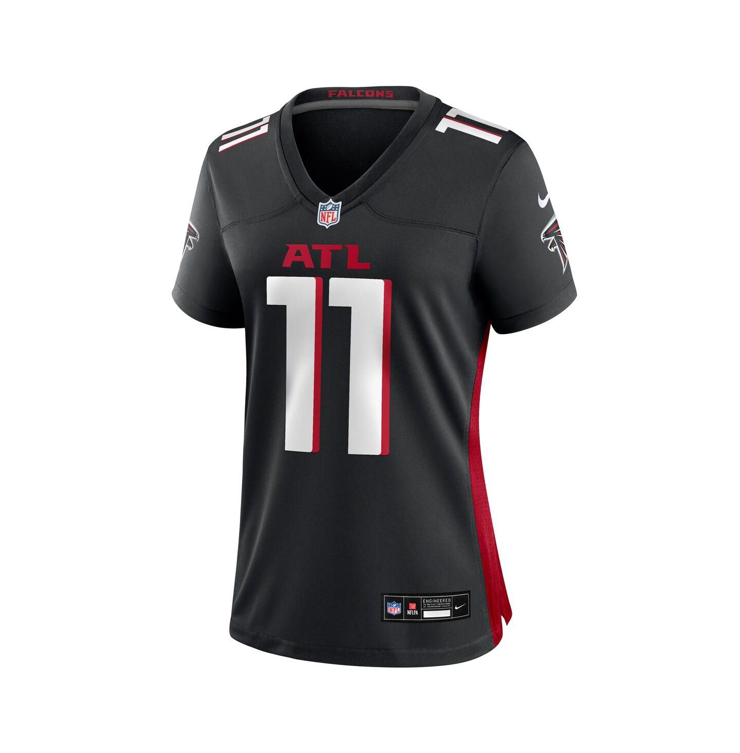 Женский топ Nike Jalon Walker Black Atlanta Falcons Team Game Jersey — фото 3