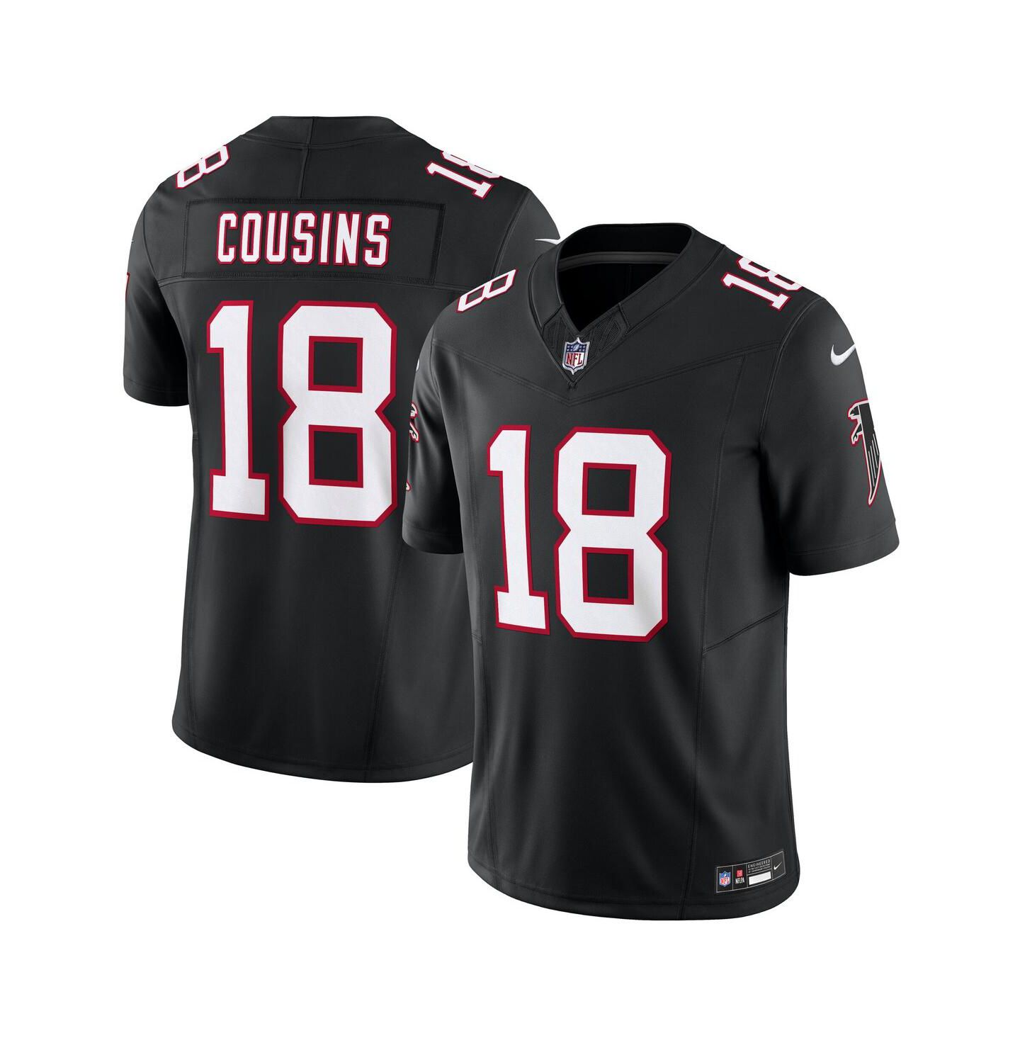 Мужской топ Nike Kirk Cousins Black Atlanta Falcons Vapor F.U.S.E. Limited Jersey — фото 1