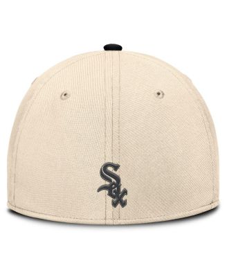 Men's Natural/Black Chicago White Sox Statement Rise Performance Flex Hat