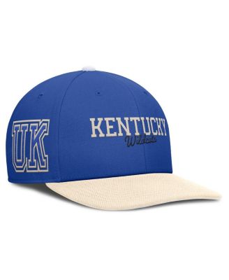 Men's Royal/Cream Kentucky Wildcats Pro Legacy Script Snapback Hat
