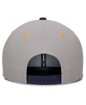 Men's Navy/Gray West Virginia Mountaineers Prep Pro Performance Snapback Hat