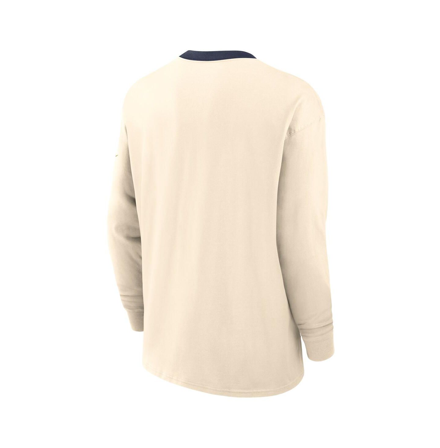 Мужская футболка Nike Natural West Virginia Mountaineers Athletic Prep Max90 Pocket Logo Long Sleeve — фото 3