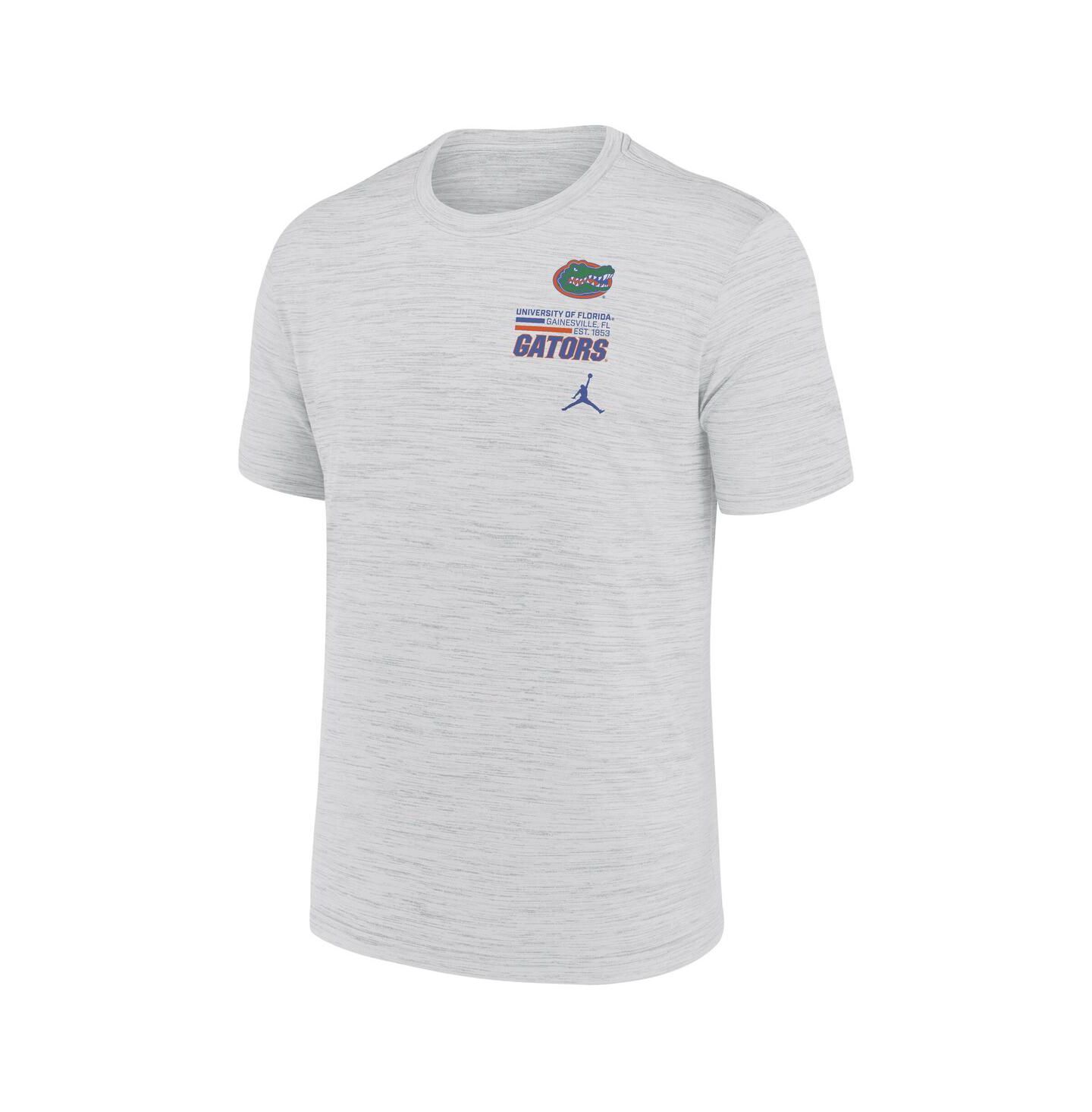 Мужская футболка Jordan White Florida Gators Velocity Stacked Performance — фото 2