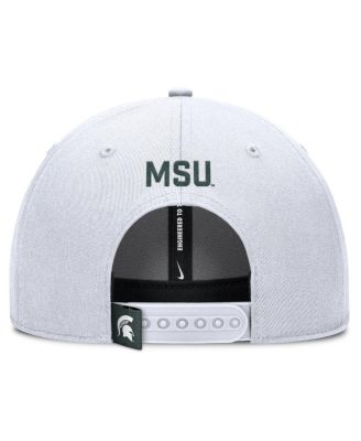 Men's White Michigan State Spartans 2025 On-Field Rise Performance Adjustable Hat