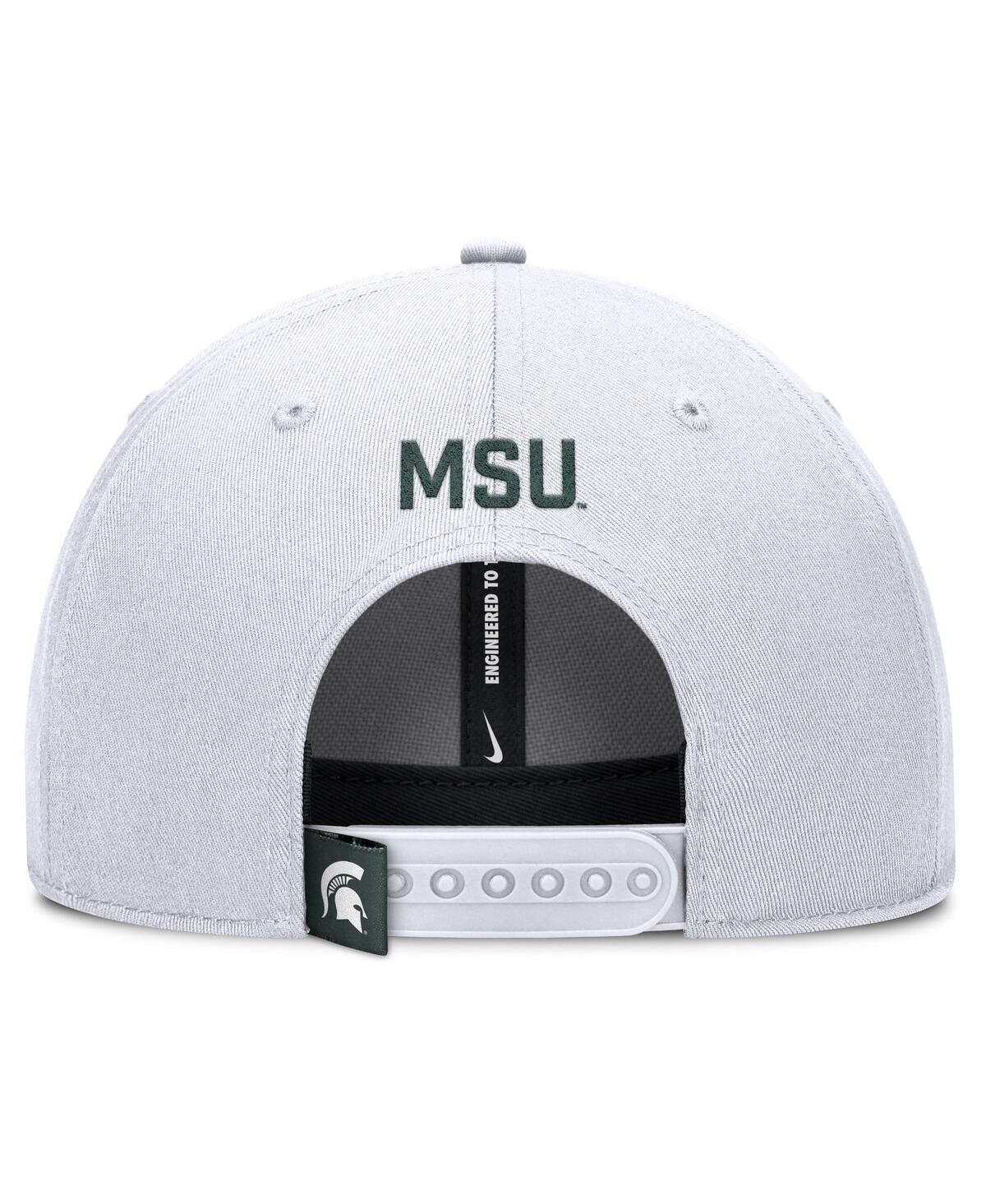 Nike Men's White Michigan State Spartans 2024 On-field Club Adjustable Hat In White