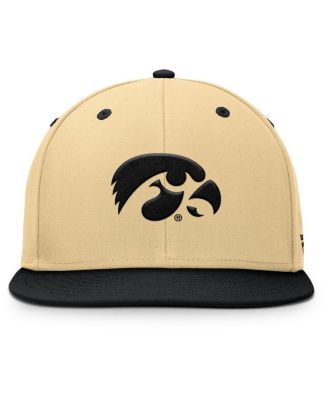 Men's Khaki/Black Iowa Hawkeyes Balance Fitted Hat
