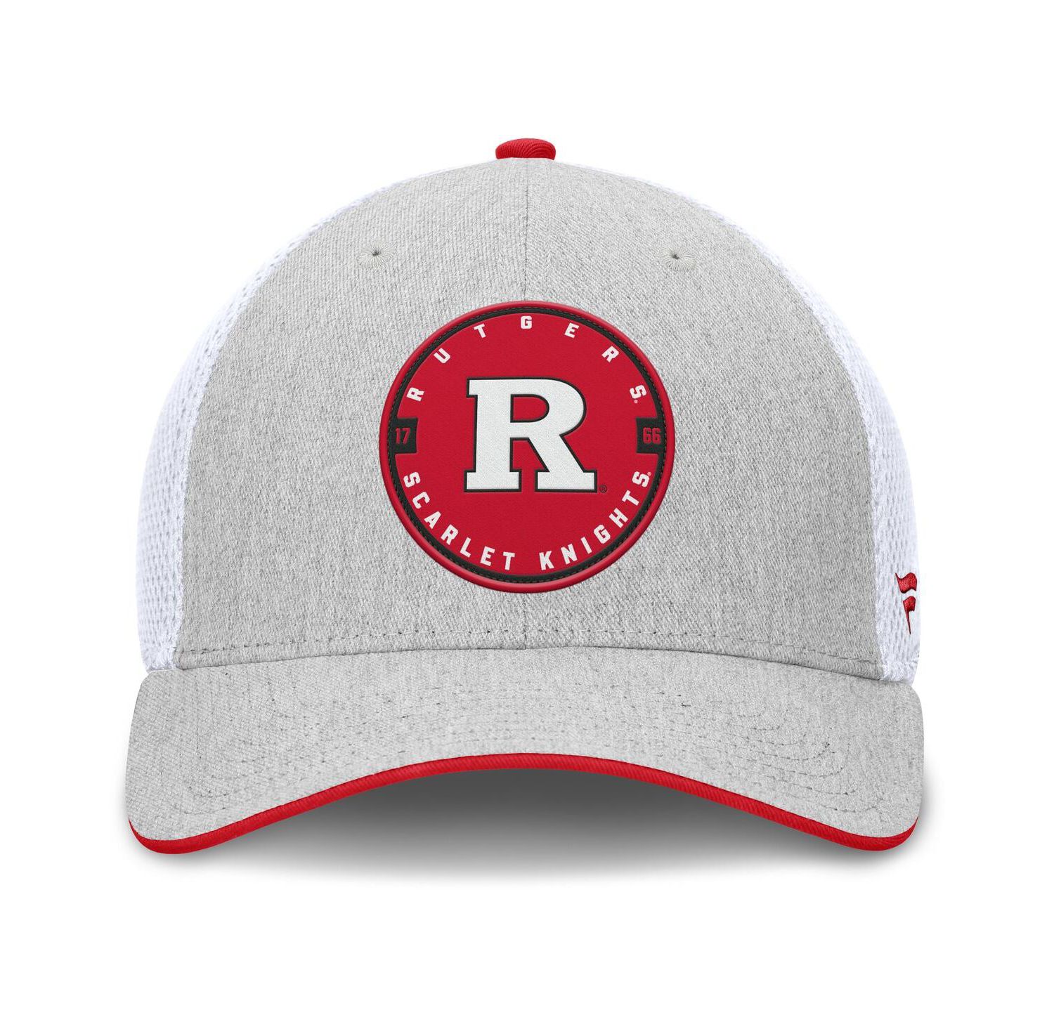 Men's Heather Gray/White Rutgers Scarlet Knights Trigger Flex Hat