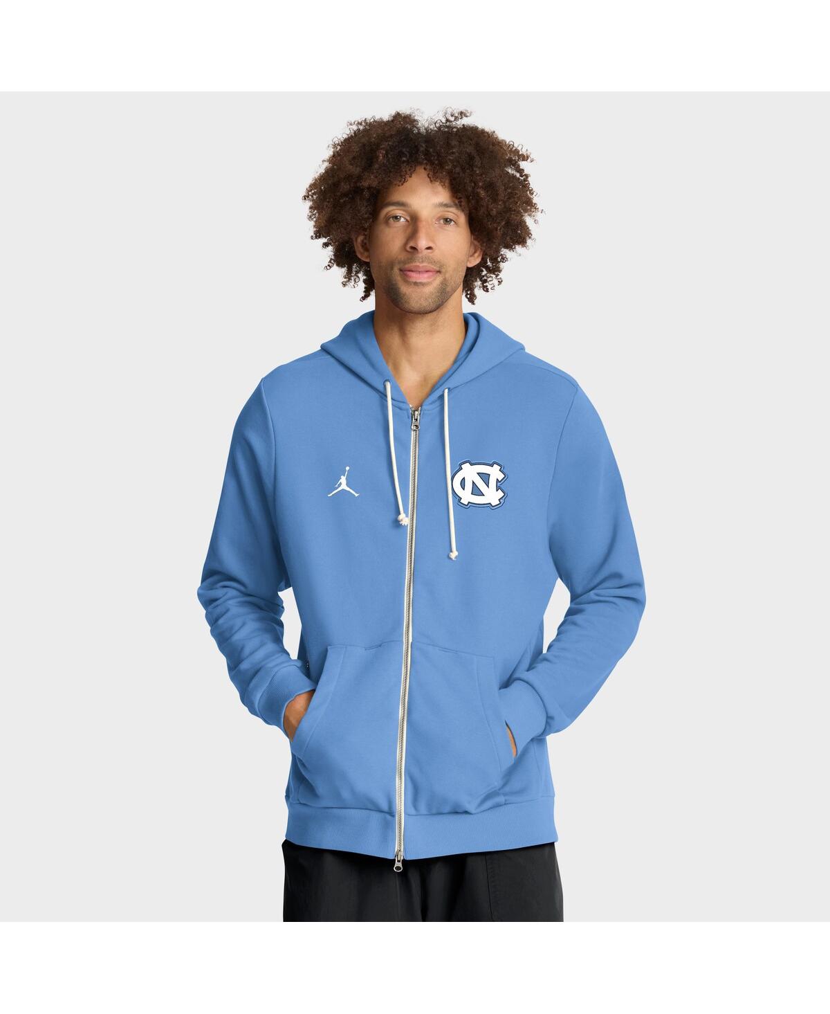 Jordan Men's Carolina Blue North Carolina Tar Heels 2025 Sideline Performance Full-zip Hoodie In Blue