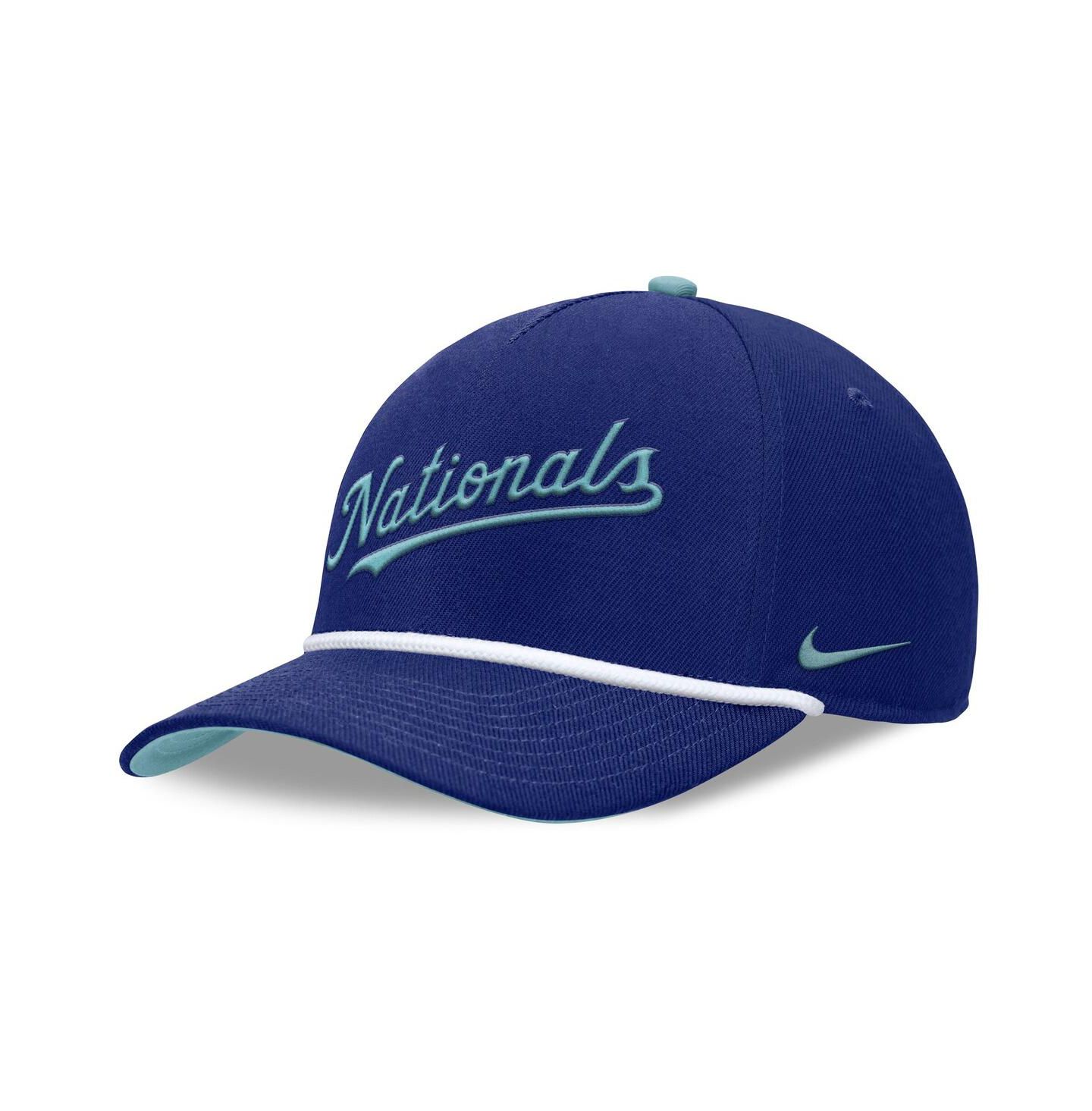 Мужская кепка Nike Royal Washington Nationals Father's Day Rise Adjustable Hat — фото 3