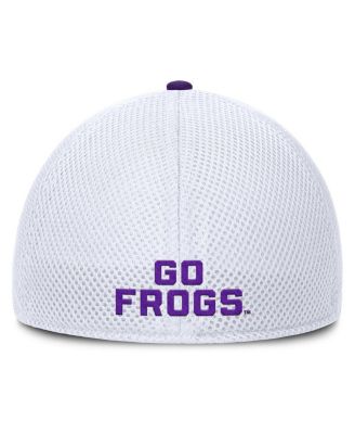 Men's Heather Gray/White TCU Horned Frogs Trigger Flex Hat