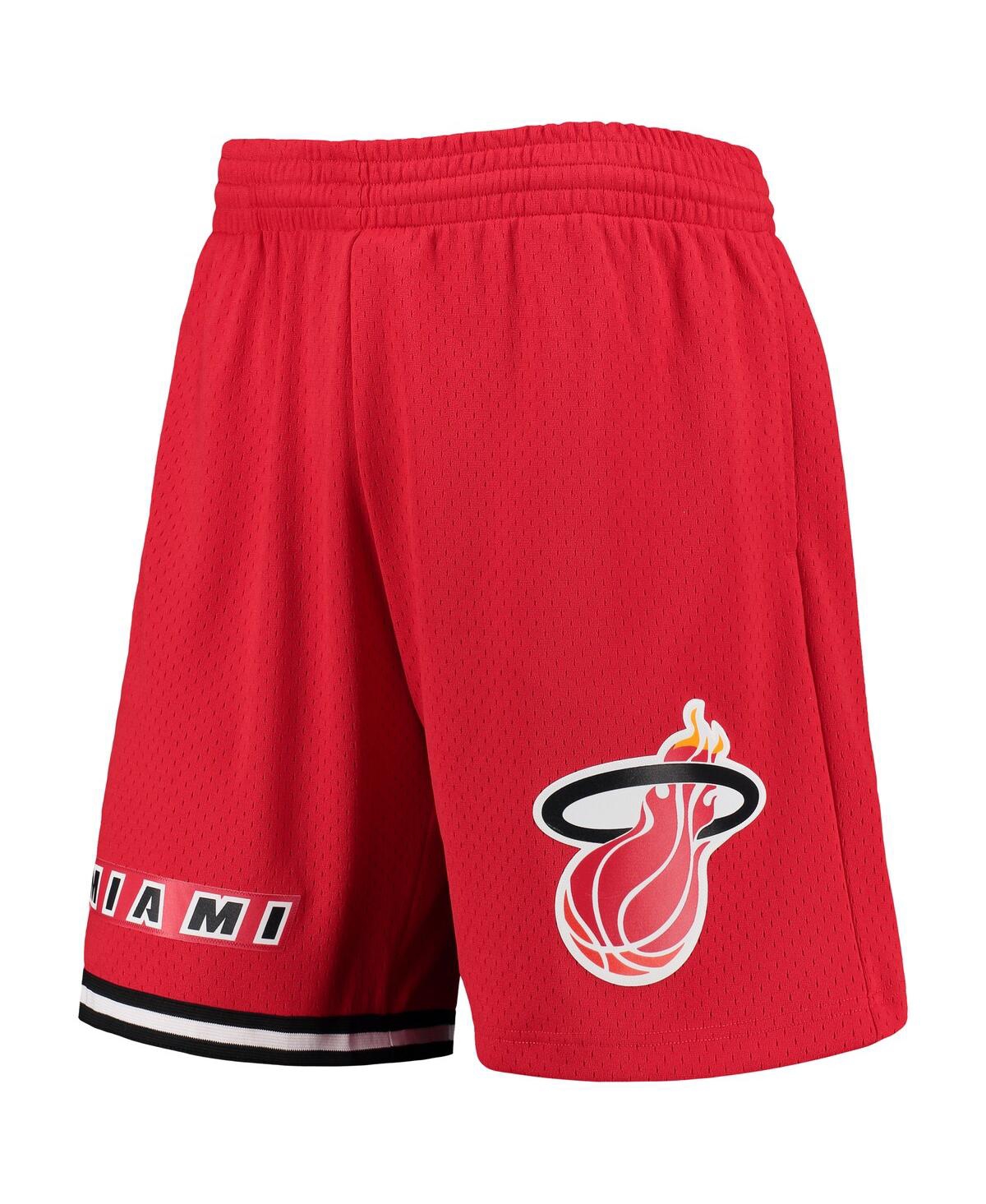Mitchell & Ness Men's Red Miami Heat 1996-97 Hardwood Classics Swingman Shorts In Red