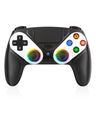 LED Wireless Controller for PS5, Compatible with PS5 Pro/Slim/PC, Dual Vibration, Turbo, 6-Axis Motion, 3.5mm Audio Jack, Speaker & Customizable Colors