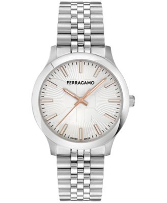 Ferragamo - Men's Swiss Duo Stainless Steel Bracelet Watch 40mm