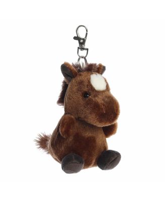 Mini Truffle Brown Horse Palm Pals Adorable Clip-On Brown 4"