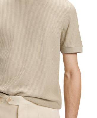 Men's Regular-Fit Structured Cotton T-Shirt