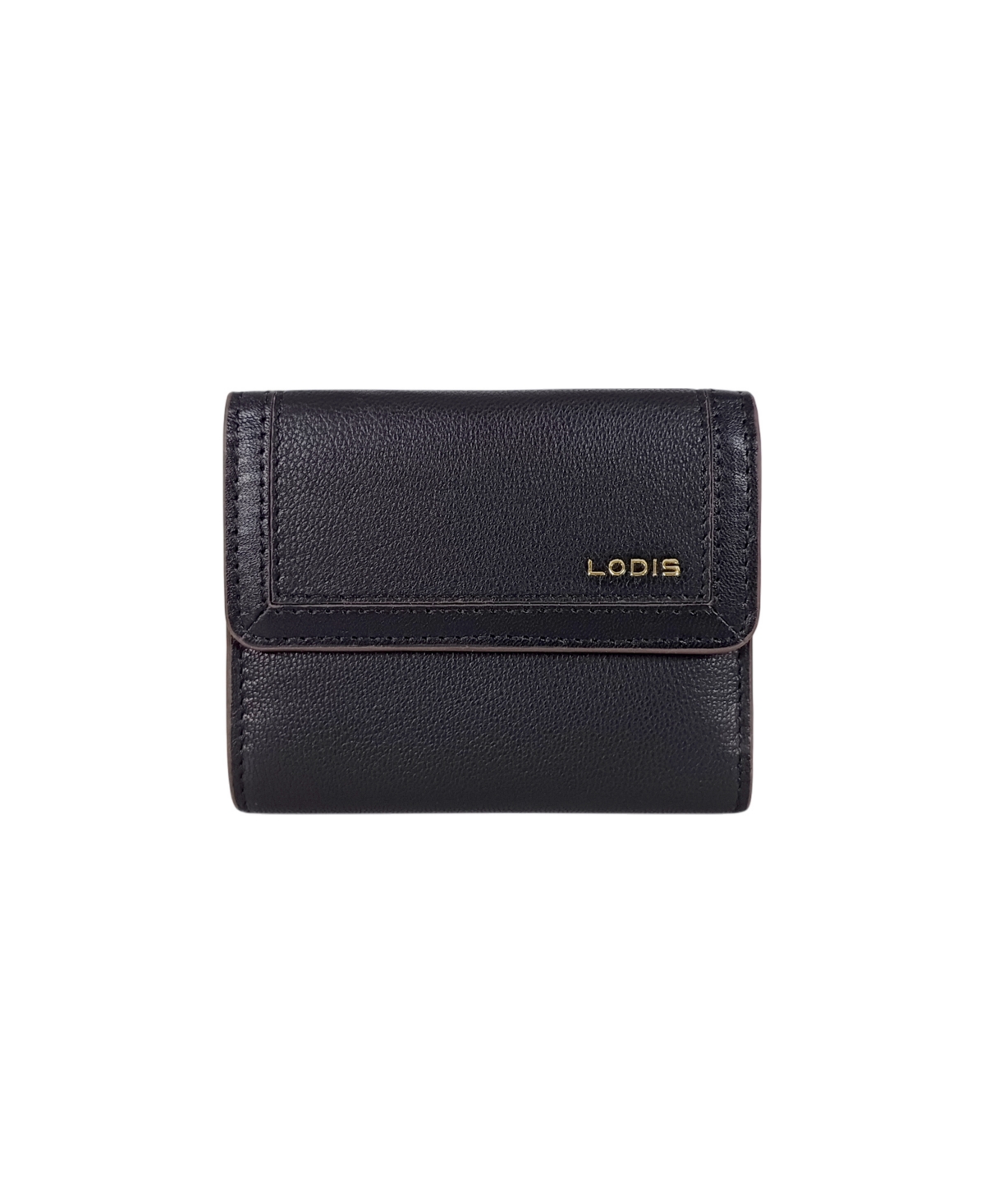Lodis Deluxe French Bifold Wallet In Black