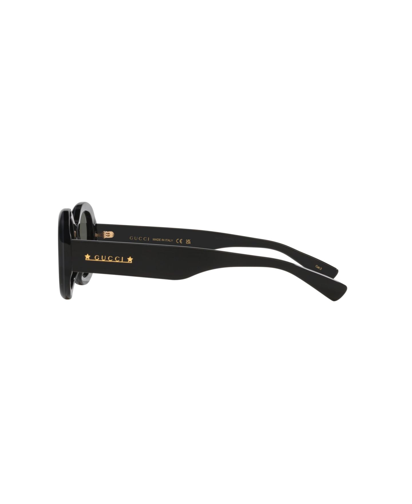 Женские солнцезащитные очки Gucci Oval Sunglasses, GG1587S GC000137, цвет: Чёрный — фото 3