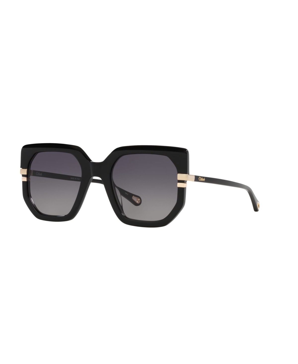 Chloé Womens Ch0240s Square-frame Acetate Sunglasses Black In Black
