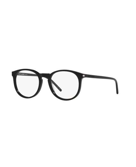 Очки Saint Laurent Unisex Round Plastic SL 106 Eyeglasses, цвет: Чёрный