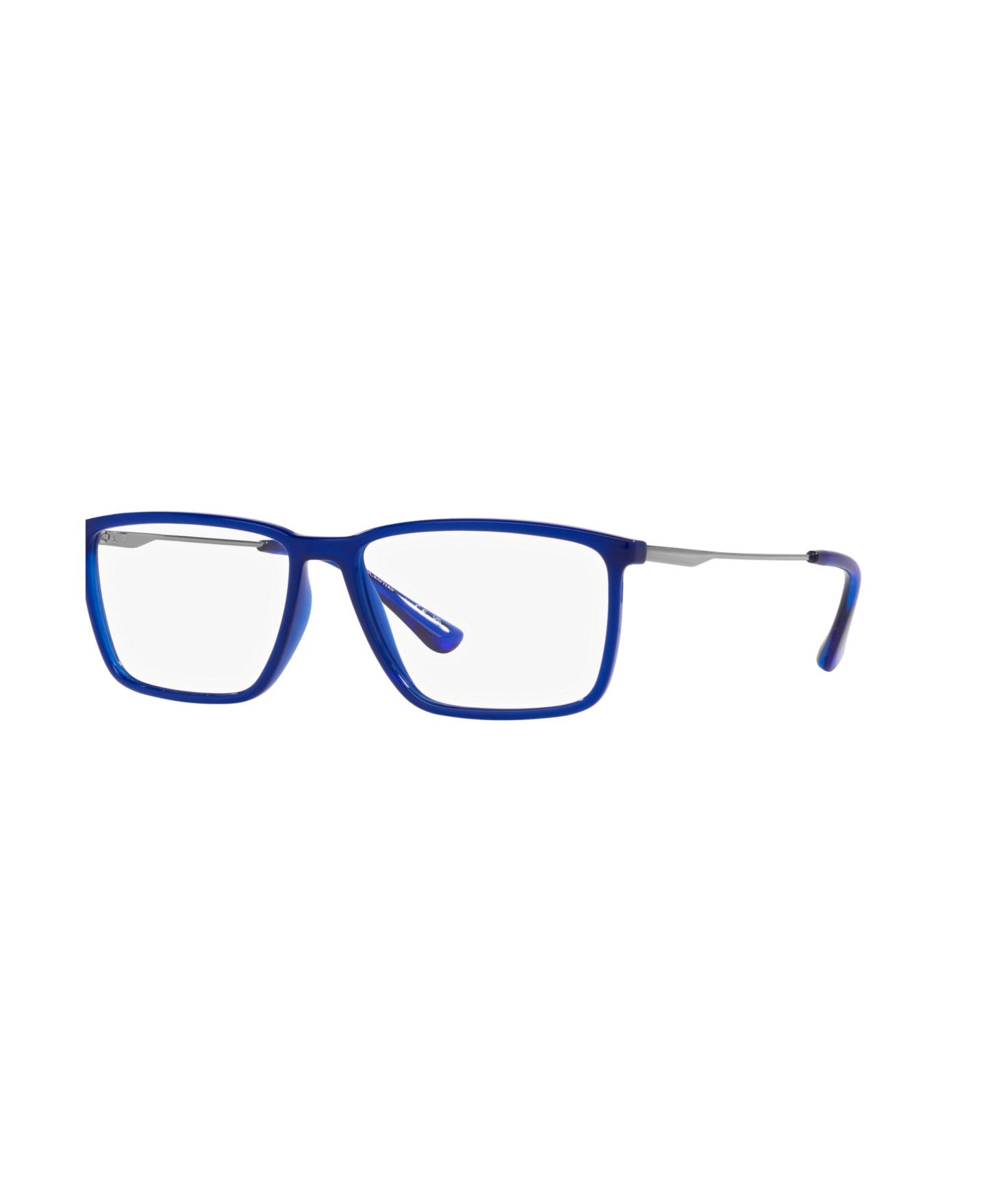 Мужские очки LensCrafters Man Rectangle Plastic EC3501 Eyeglasses, цвет: Синий — фото 1