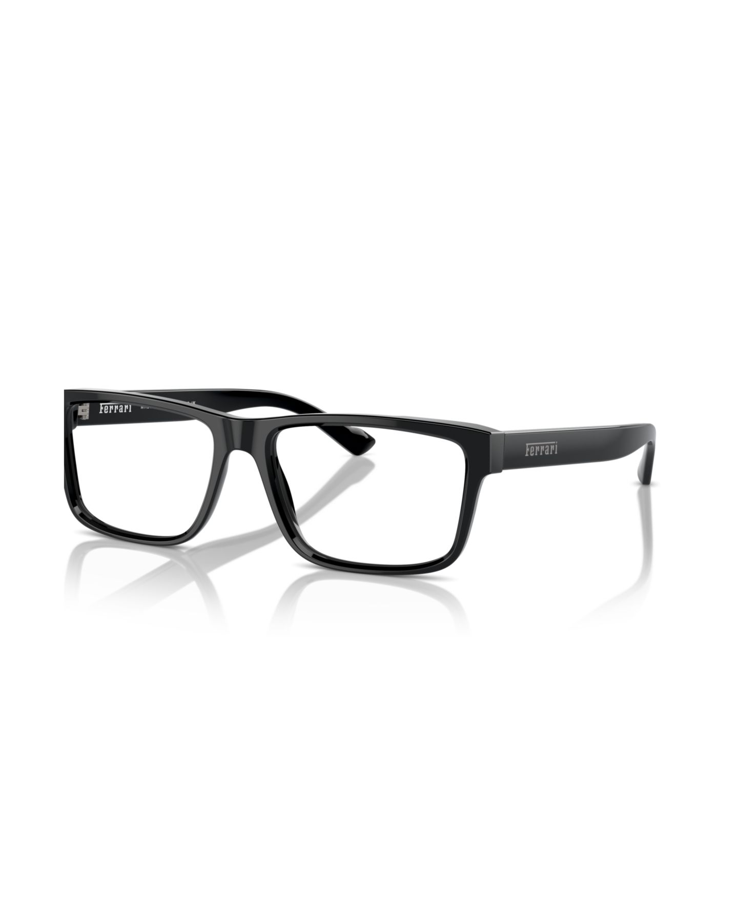Мужские очки Scuderia Ferrari Ferrari Man Rectangle Plastic FH4001 Eyeglasses, цвет: Чёрный — фото 1