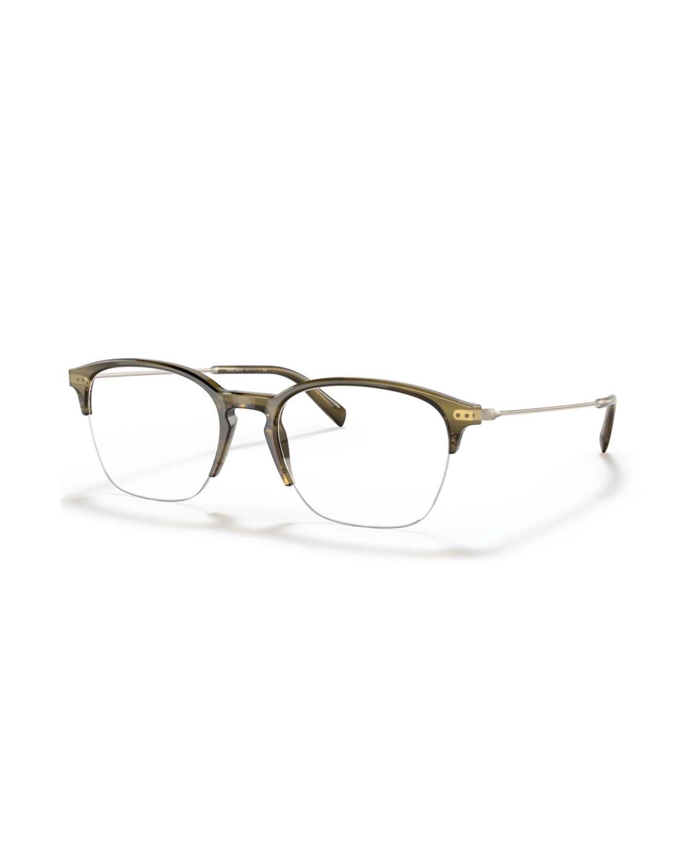 Мужские очки Giorgio Armani Man Panthos Plastic AR7210 Eyeglasses, цвет: Зелёный — фото 1