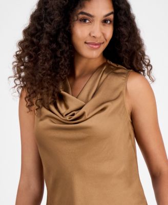 Women's Cowlneck Sleeveless Top