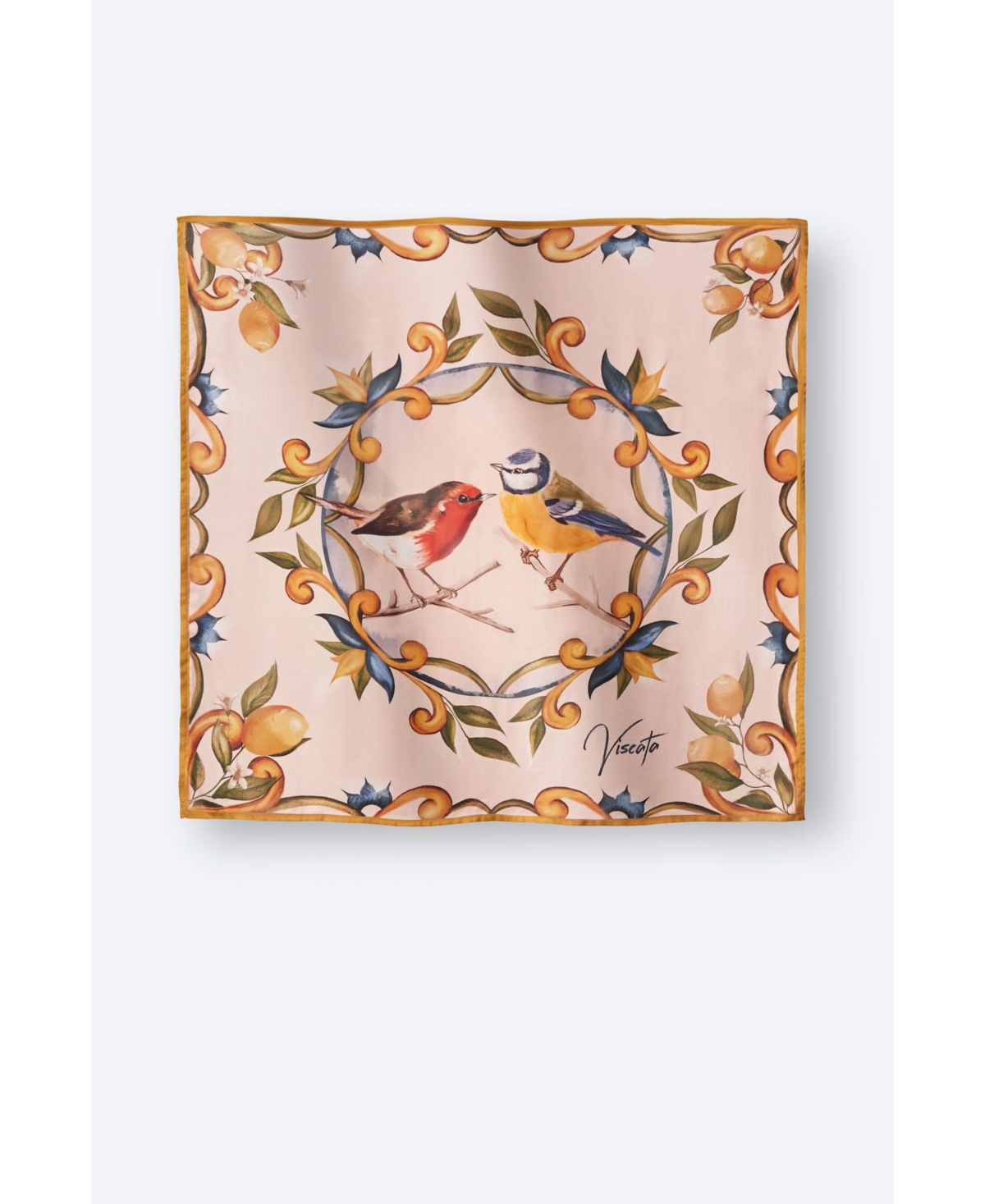 Square Scarf (Carre) - Blue