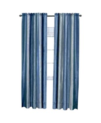 Ombre Crushed Satin Sheer Single Window Curtains & Valances - 50 in. W x 84 in. L, Sage