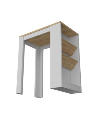 Compact Kitchen Island with Storage Drawer and Open Shelving for Extra Organization