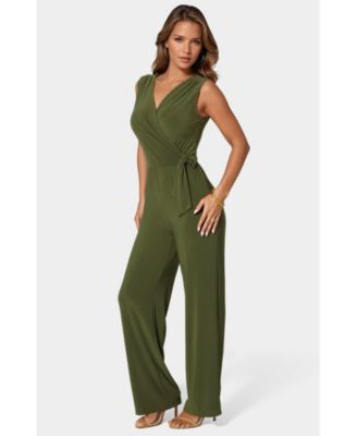 Women's Jersey Wrap Tie Jumpsuit