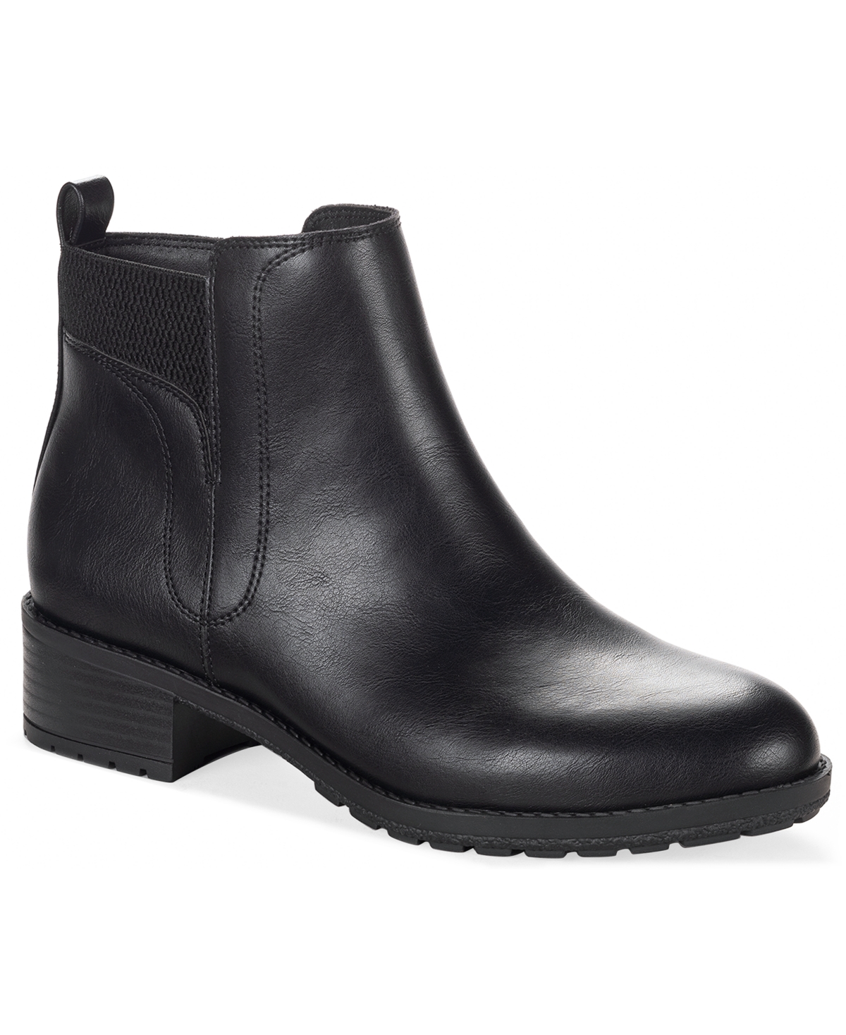 Style & Co Women's Graciee Lug Booties, Macy's Exclusive In Black