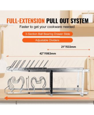 Pot and Pan Wall Rack with 12 Hooks, Heavy-Duty Mountable Organizer for Kitchen Use