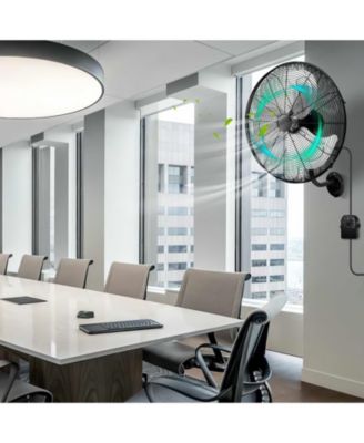  20 Inch Wall Mount Fan with 3 Fan Speeds and Adjustable Tilt Head  Air Circulation Appliance