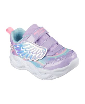 Skechers - Toddler Girls S Lights: Twisty Glow Light-Up Fastening Strap Casual Sneakers from Finish Line