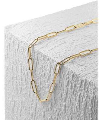 Women's 17" Paperclip Chain Necklace Gold