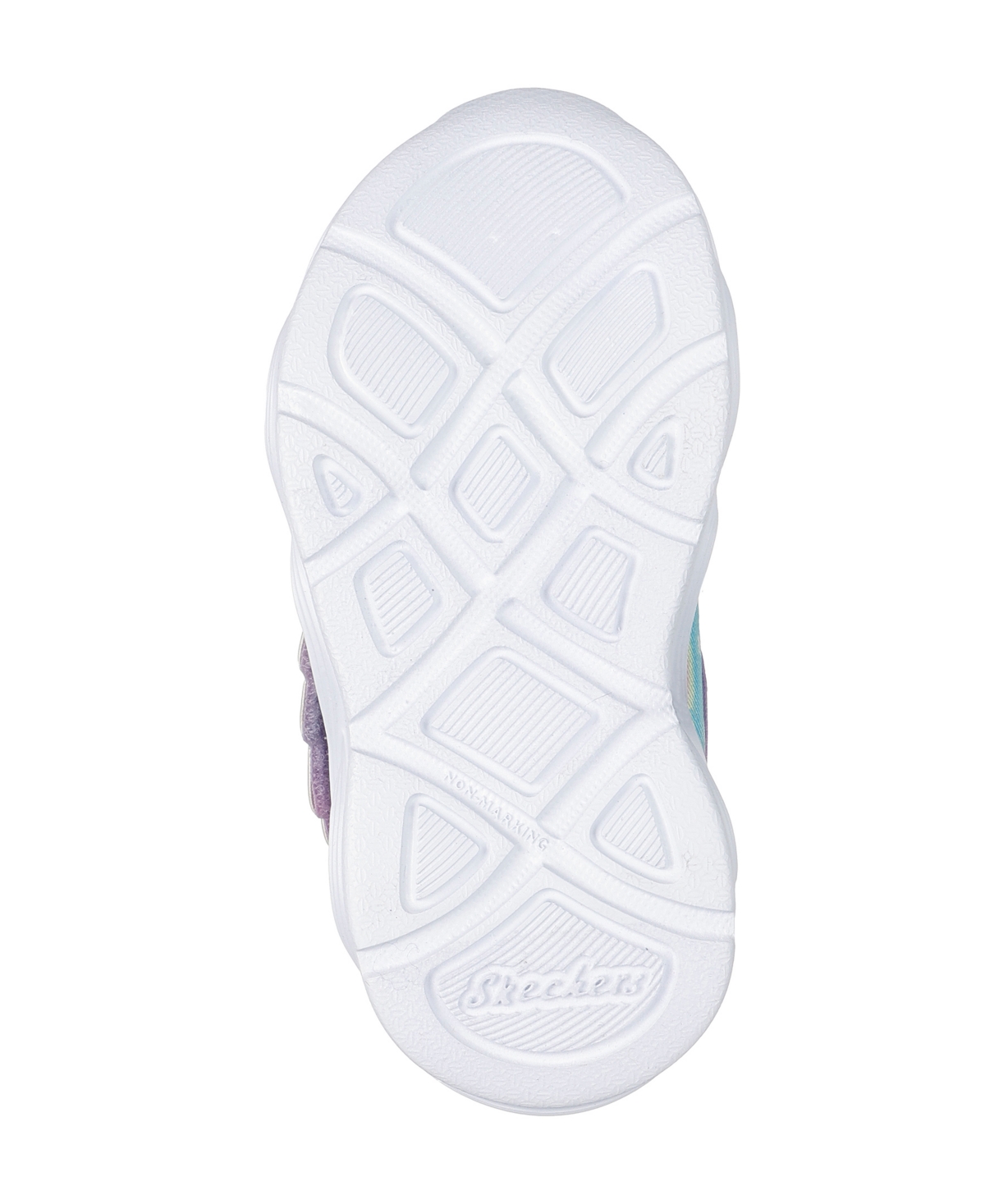 Skechers Toddler Girls S Lights: Twisty Glow Light-up Fastening Strap Casual Sneakers From Finish Line In Purple