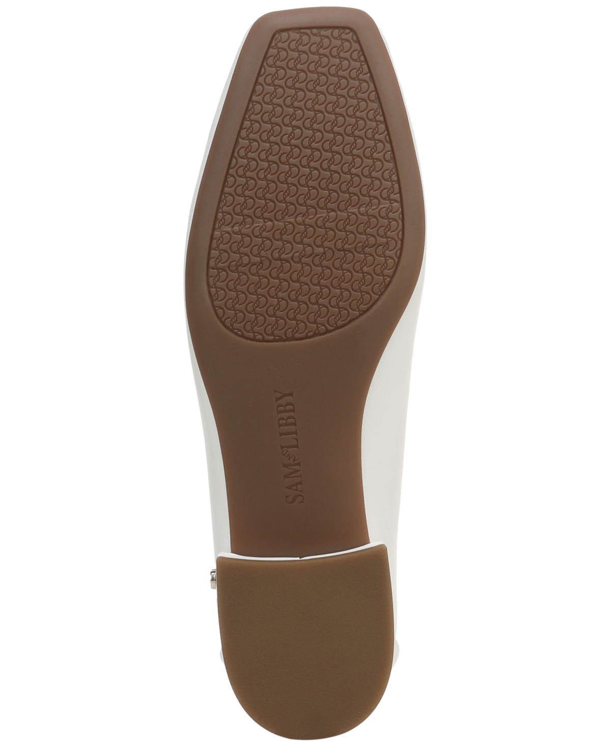 Sam & Libby Women's Gretta Square Toe Ballet Flats In White
