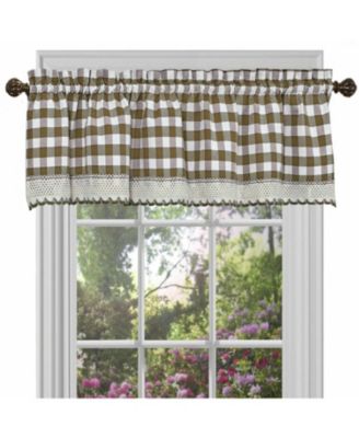Buffalo Check Gingham Custom Window Curtain Treatments