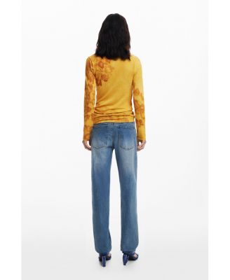 Women's Long fine watercolor sweater