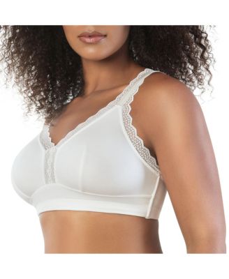 Women's Dalis Wire-Free Bralette, Pearl White, 30J