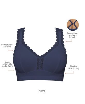 Women's Dalis Wire-Free Bralette, Pearl White, 30J