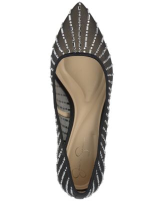 Women's Piviano Rhinestone Mesh Pumps