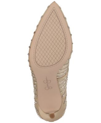 Women's Piviano Rhinestone Mesh Pumps